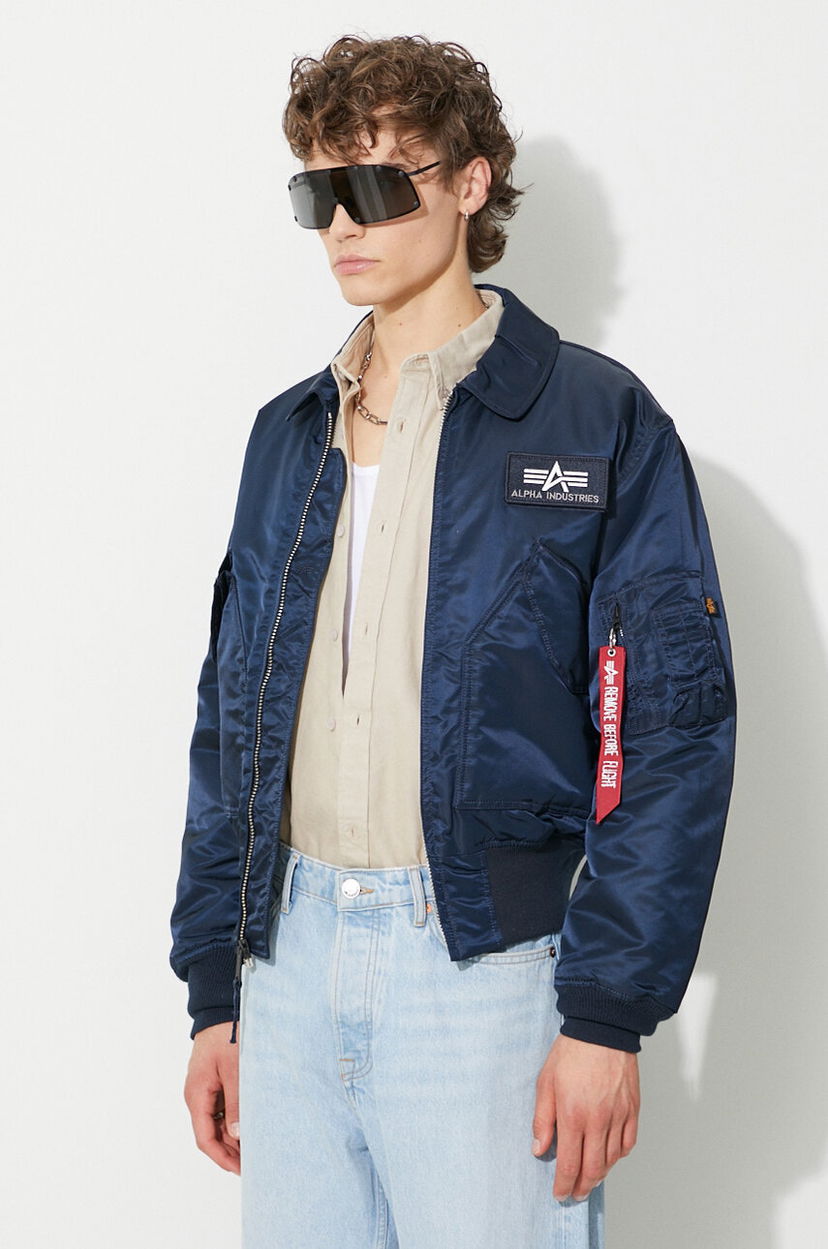 Bomber jakna Alpha Industries CWU 45 Transitional Bomber Jacket Tamnoplava | 100102.07