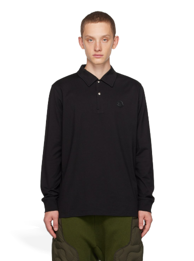Polo majica Moncler Patch Crna | I20918B00005 89A9N