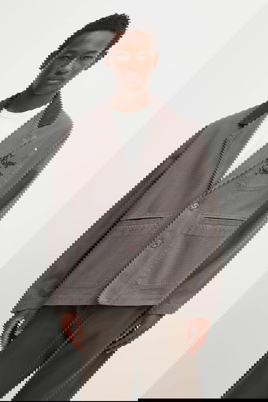 Jakna KENZO Kenzo Chainstitch Workwear Jacket Siva | FF65VE2349GU, 0