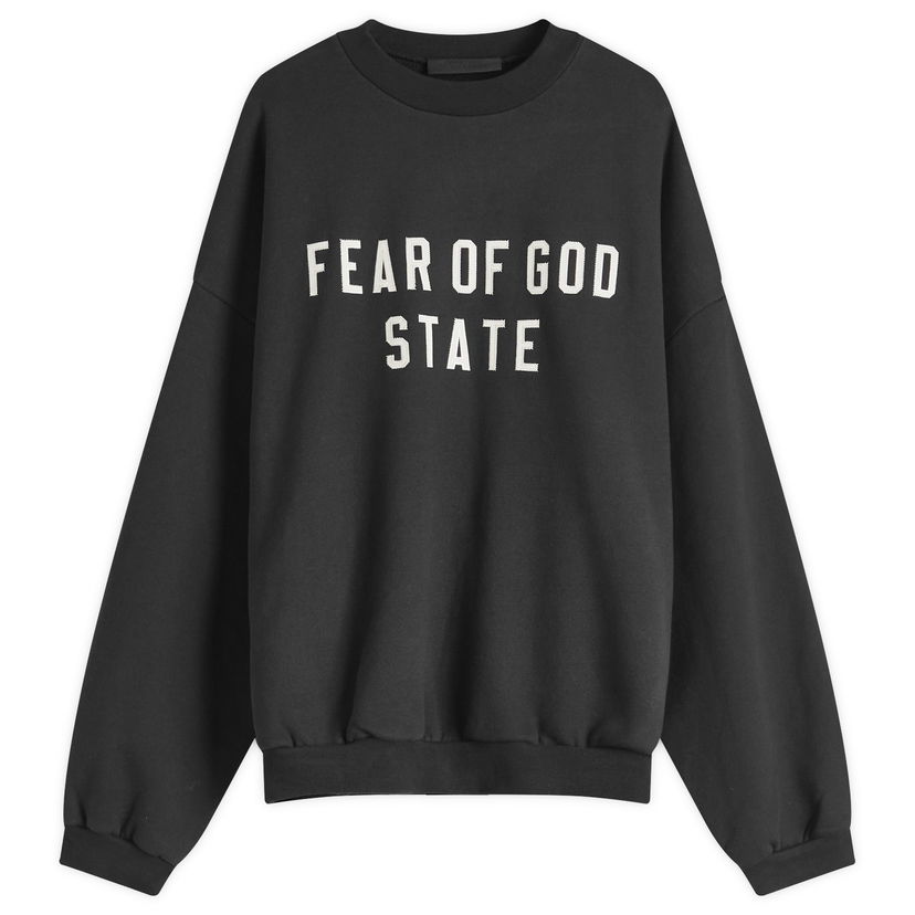 Džemper Fear of God Heavy Fleece Crew Sweatshirt Crna | 192BT246230F