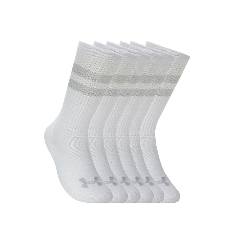 Čarape Under Armour Under Armour Essential Crew Socks 6-Pack Bijela | 1387058-100, 0