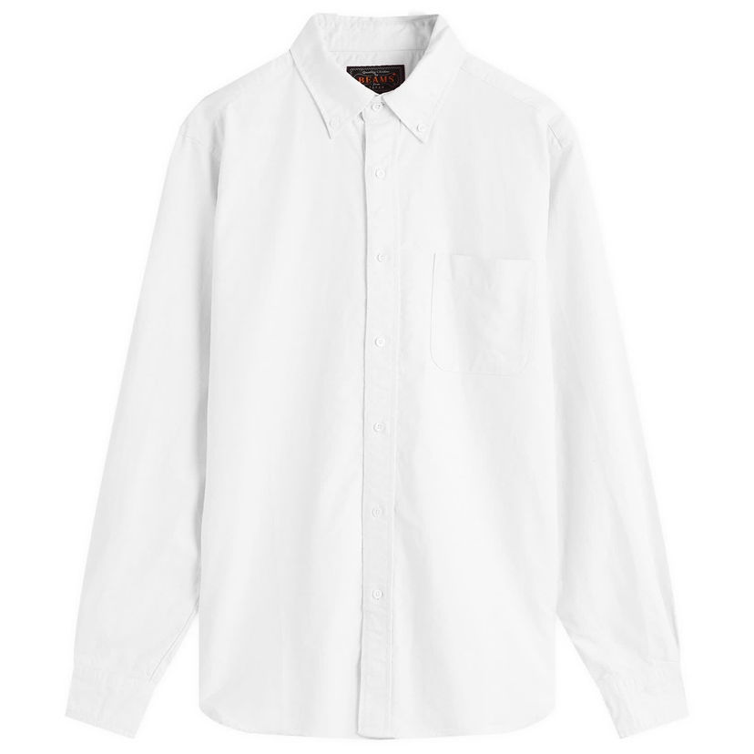 Košulja BEAMS Beams Plus Button Down Oxford Shirt, Size Small Bijela | 3811-0011-139-01