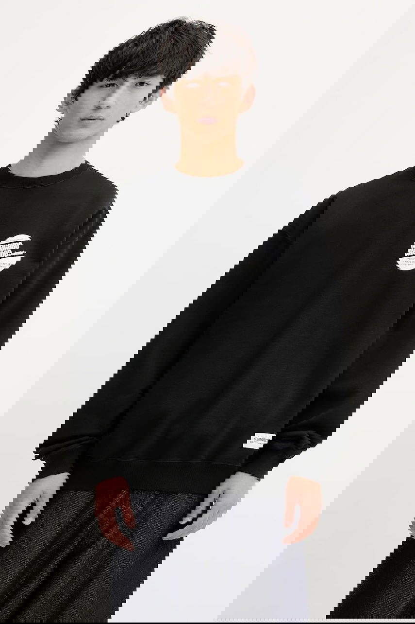 Dukserice Neighborhood NEIGHBORHOOD Classic Long Sleeve Sweatshirt with Graphic Crna | 251FPNH.CSM01, 0