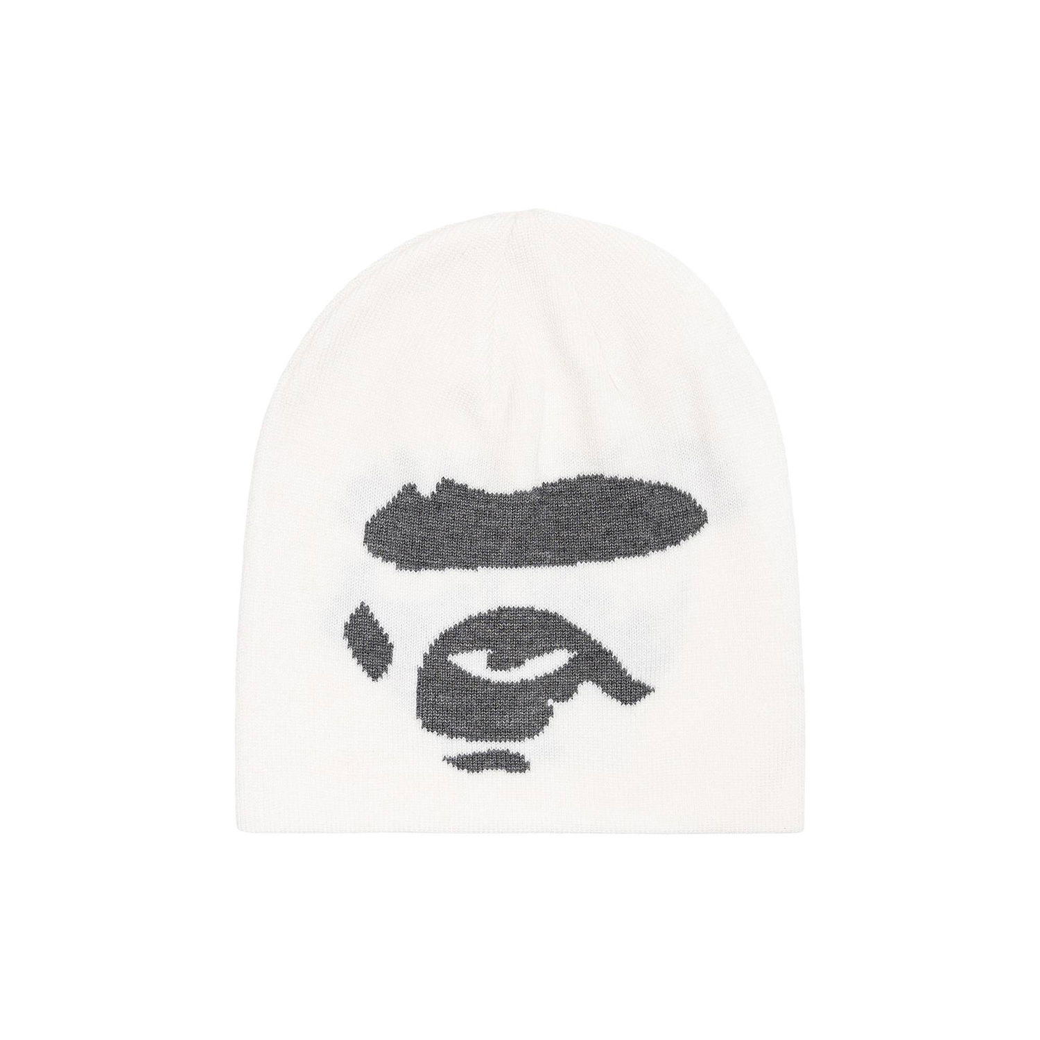 Kapica BAPE Ape Face Knit Beanie Bijela | 1G80 180 015 WHITE, 1
