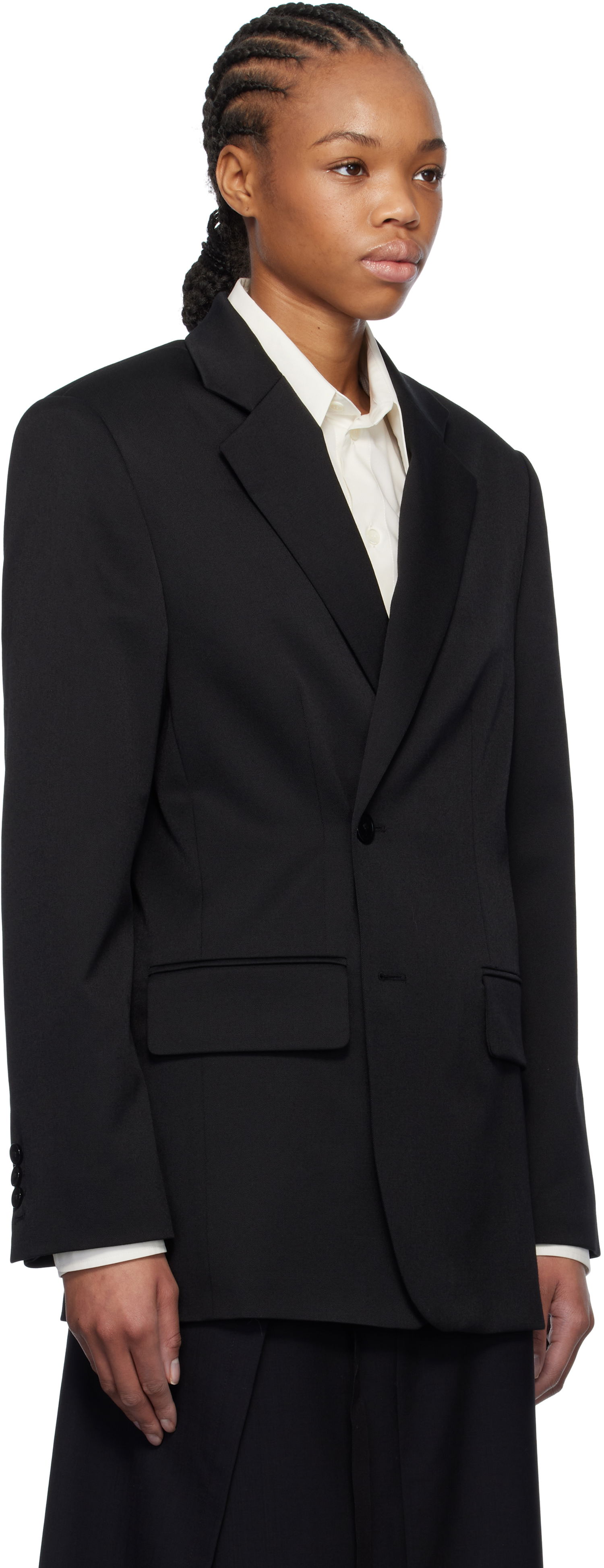 Jakna Maison Margiela MM6 Maison Margiela Tailoring Wool Blazer Crna | S52BN0136 M35153, 1