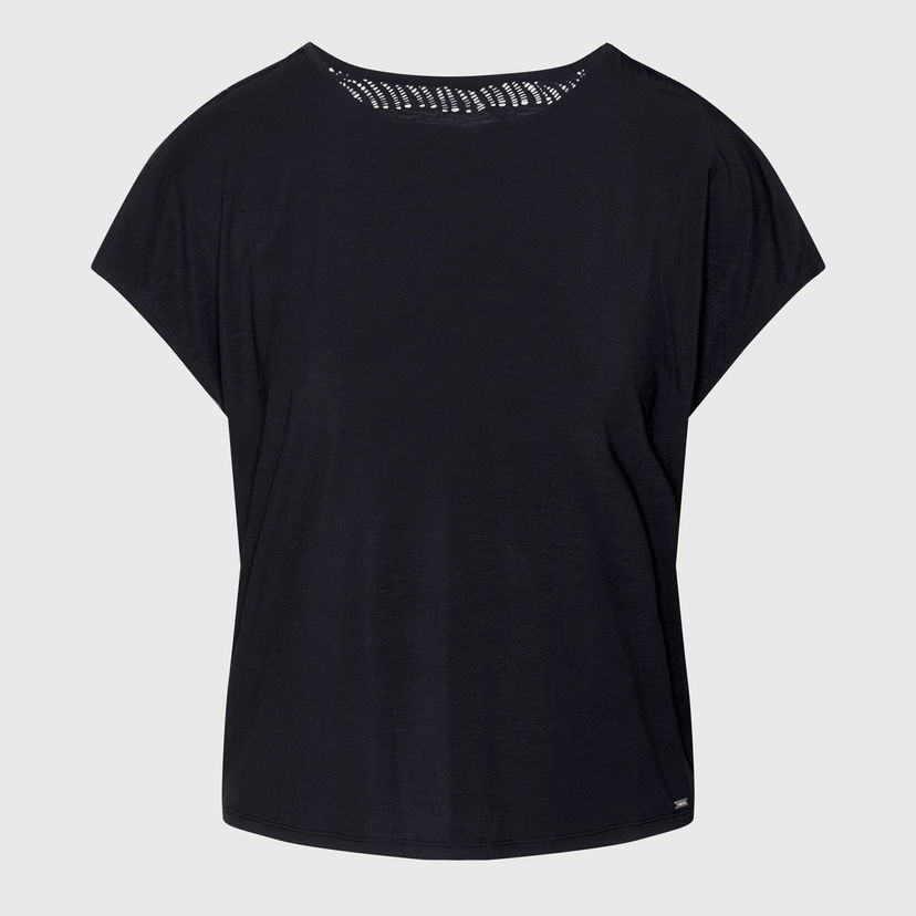 Majica kratkih rukava CALVIN KLEIN Sculpt Stretch-Modal Top Crna | 000QS7157EUB1