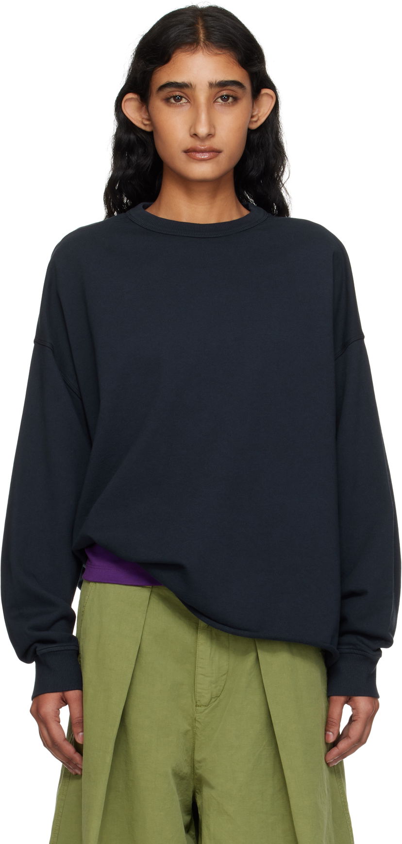 Dukserice YMC YMC Studio Sweatshirt Crna | Q7YMB