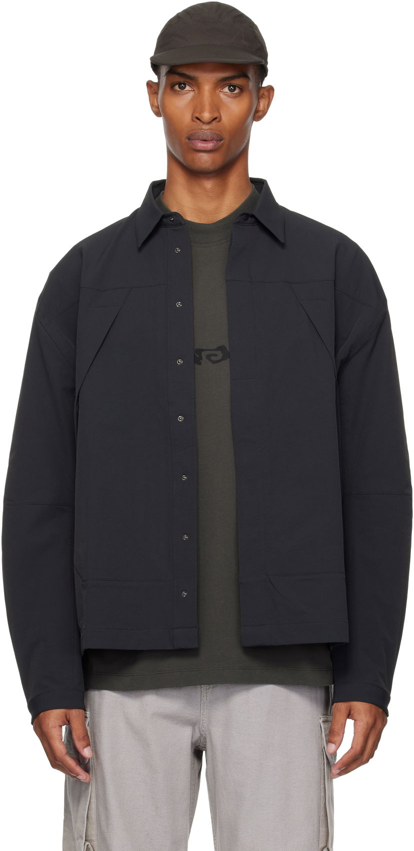 Košulja ROA ROA Utility Overshirt Crna | RBMW0372FA264