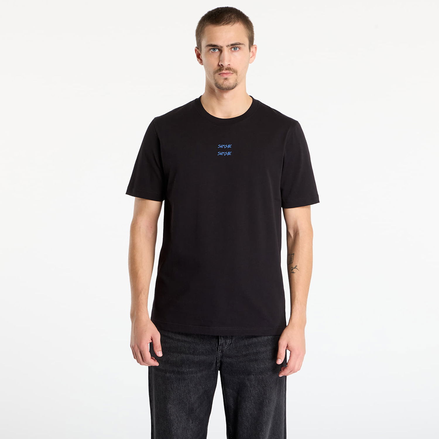 Majica kratkih rukava Samsoe Samsoe T-shirt Sacards Cards Crna | M25400096_CLR002476, 0