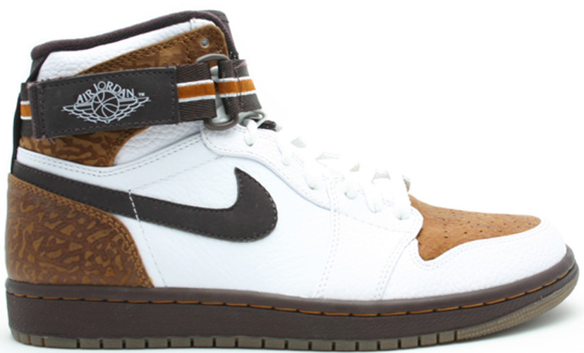 Tenisice i cipele Jordan Jordan 1 Retro High Strap White Madeira Ginger Smeđa | 342132-121