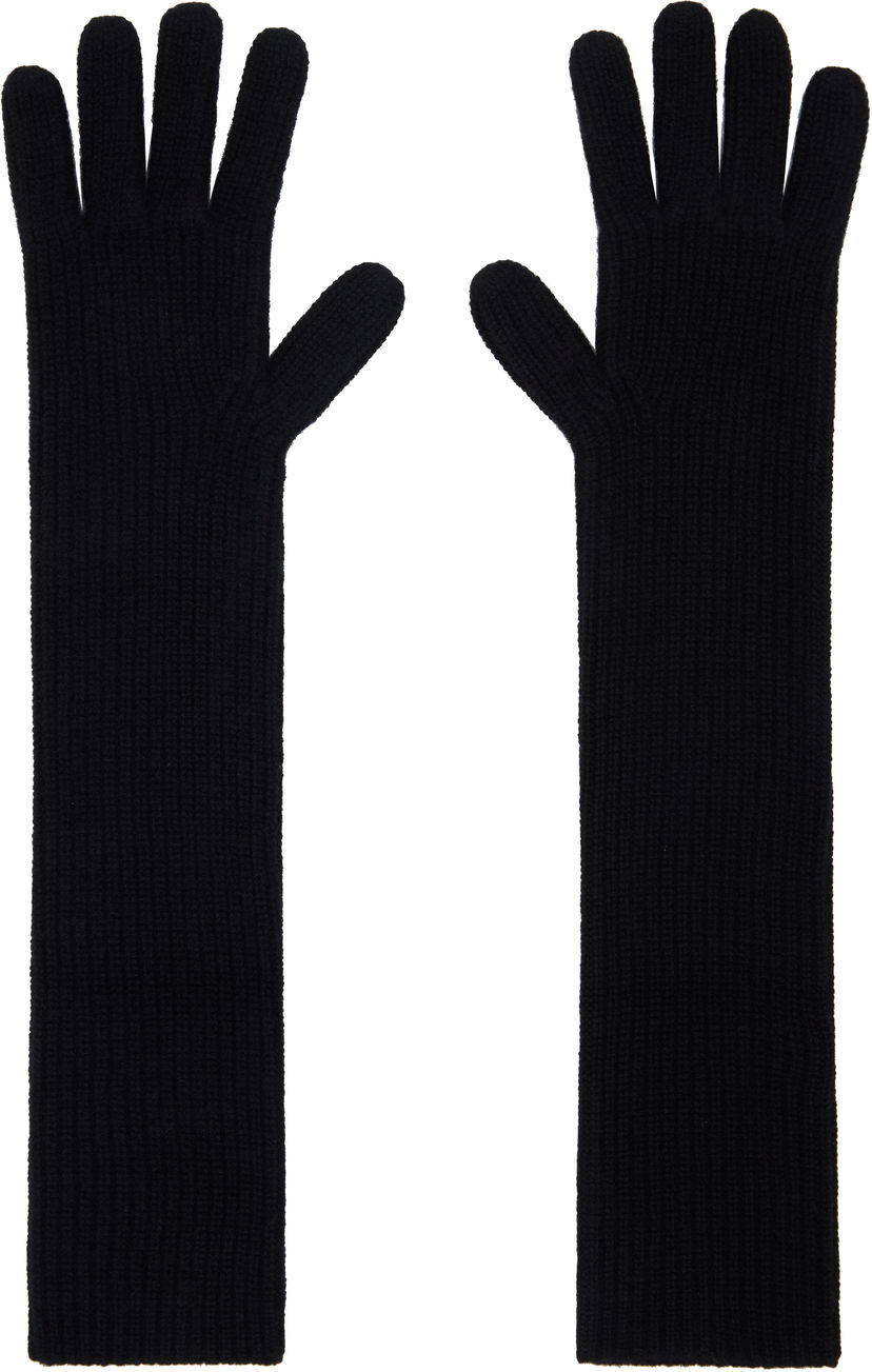 Rukavice Loulou de Saison Loulou de Saison Milos Cashmere Long Gloves Crna | MILOS
