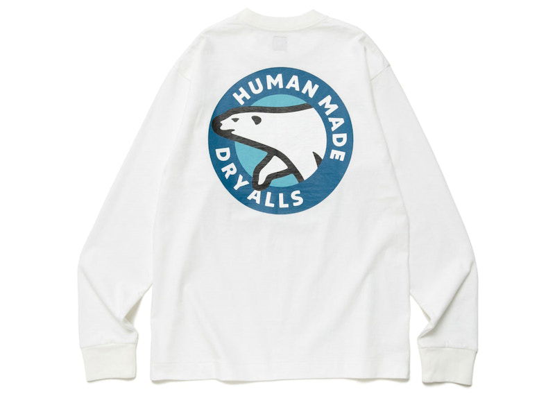 Majica kratkih rukava Human Made Polar Bear Long Sleeve T-Shirt Bijela | HM25CS026