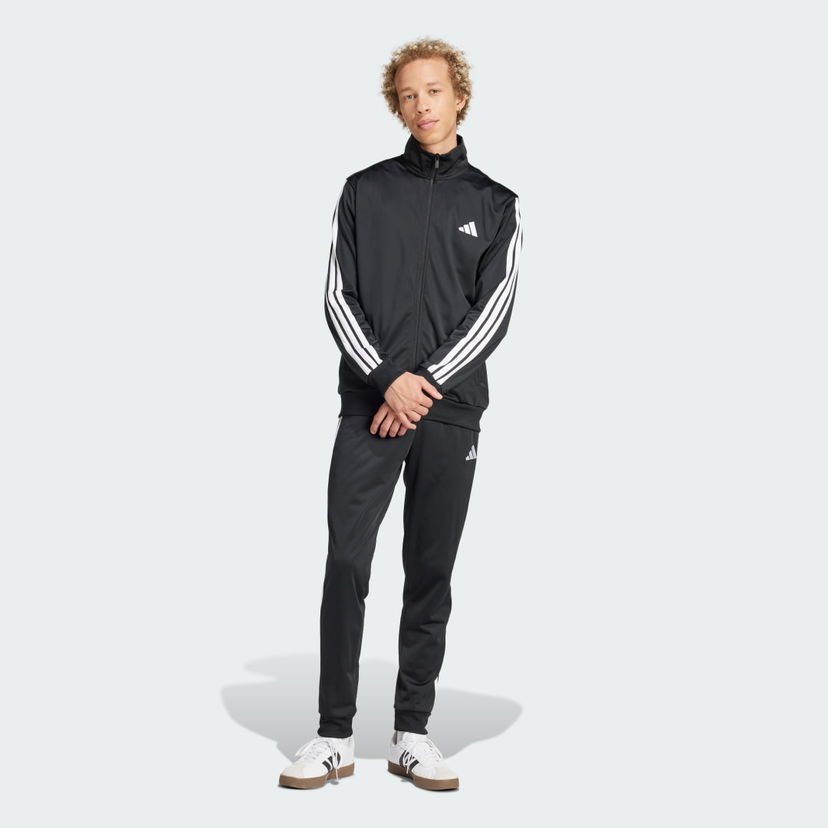 Trenerka adidas Performance Sportswear Basic 3-Stripes Tricot Track Suit Crna | JI8858