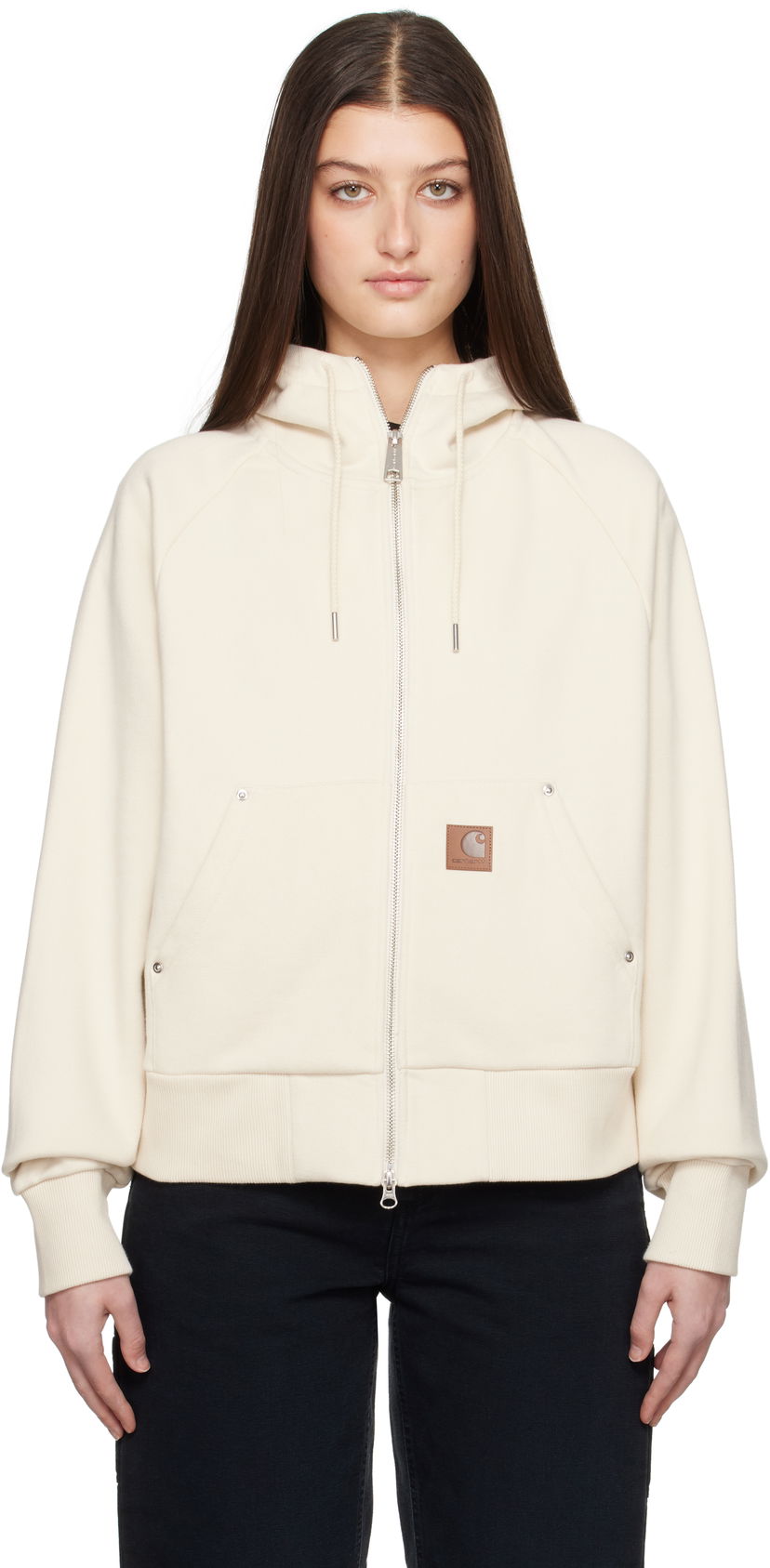 Dukserice Carhartt WIP Carhartt WIP Eldon Zip-Up Hoodie Bijela | I034374 05XX