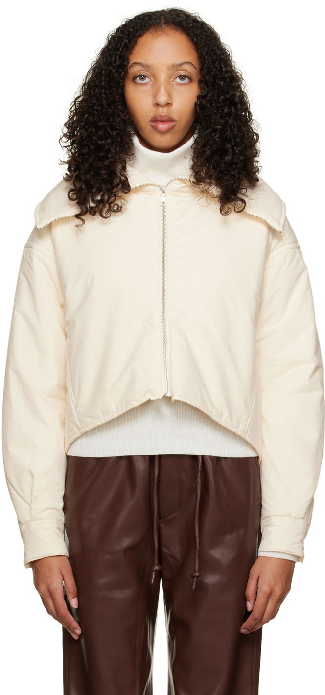Pernata jakna John Elliott Cropped Puffer Jacket Bijela | WH247F71142S