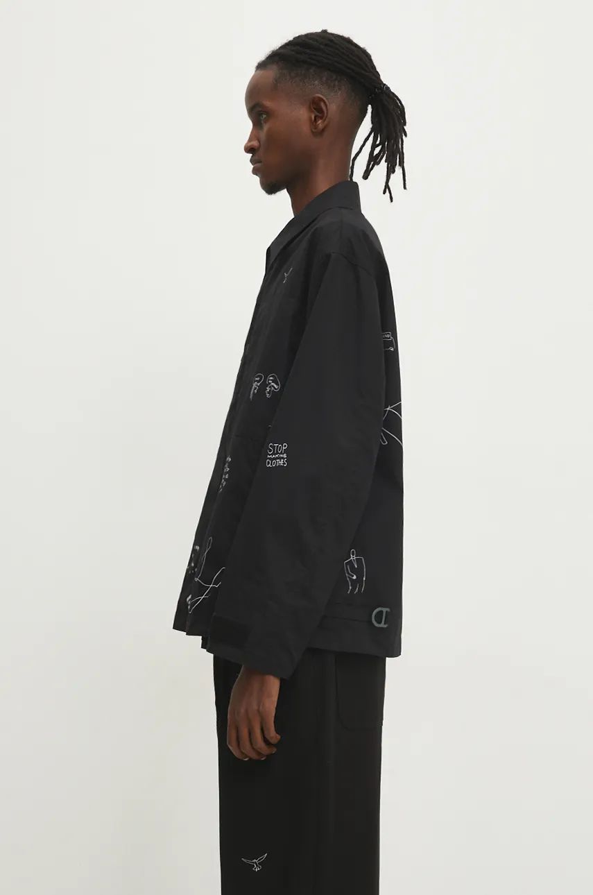 Jakna UNDERCOVER Oversize Jacket with Print Crna | UC2D4212, 1