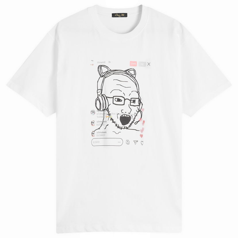 Majica kratkih rukava Dime Dime Live Graphic T-Shirt, Size Large Bijela | DIMEFA2566WHT