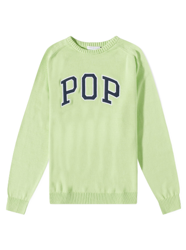 Džemper Pop Trading Company Arch Crewneck Zelena | POPSS23-06-003