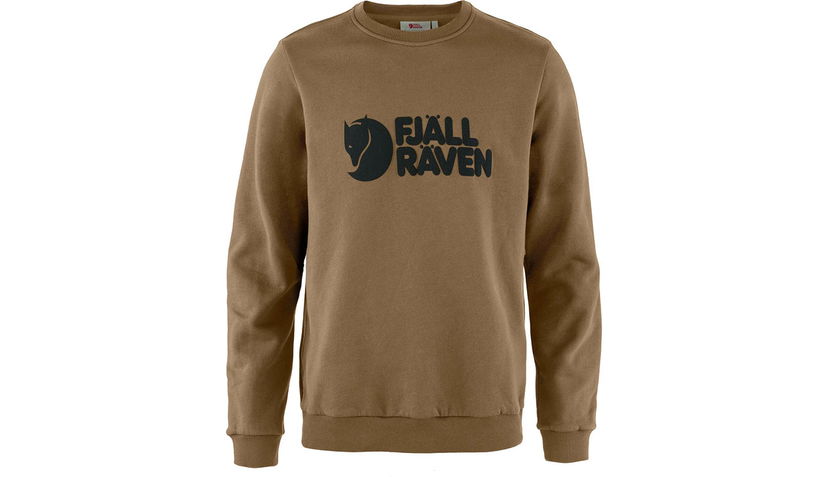 Dukserice FJÄLLRÄVEN Logo Crewneck Sweater Smeđa | F84142-265