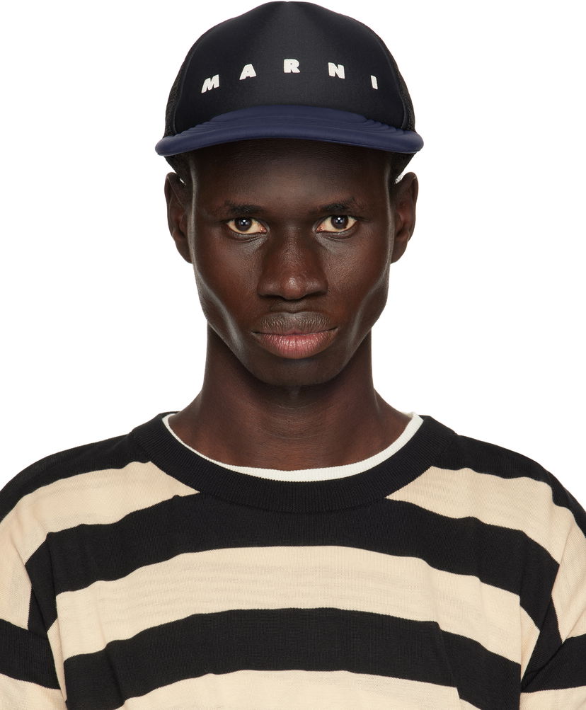 Kapa Marni Marni Logo Trucker Hat Crna | CLZC0141P1 UAN100