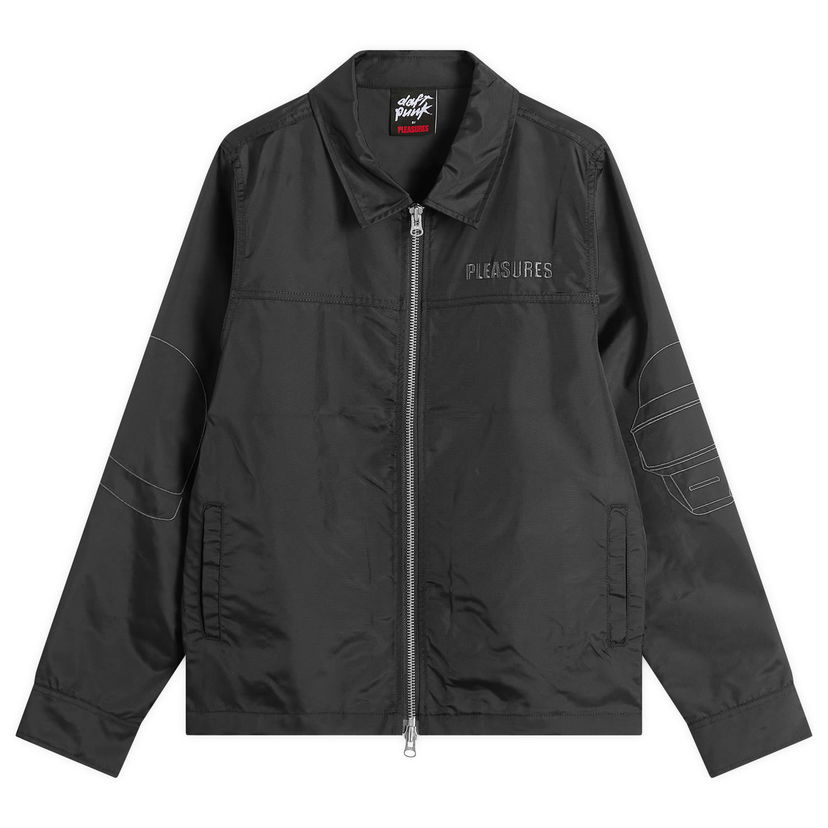 Jakna Pleasures Helmets Nylon Work Jacket, Size Large Crna | P25DP008-BLK