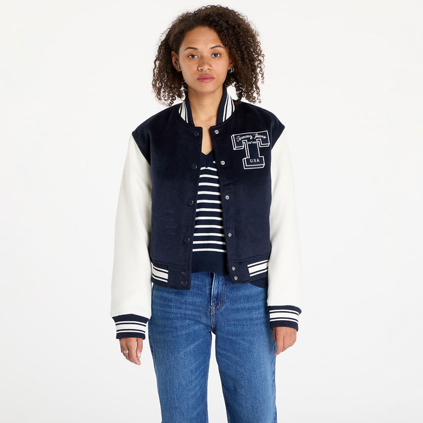 Jakna Tommy Hilfiger Letterman Jacket Blue Tamnoplava | DW0DW18845 C1G
