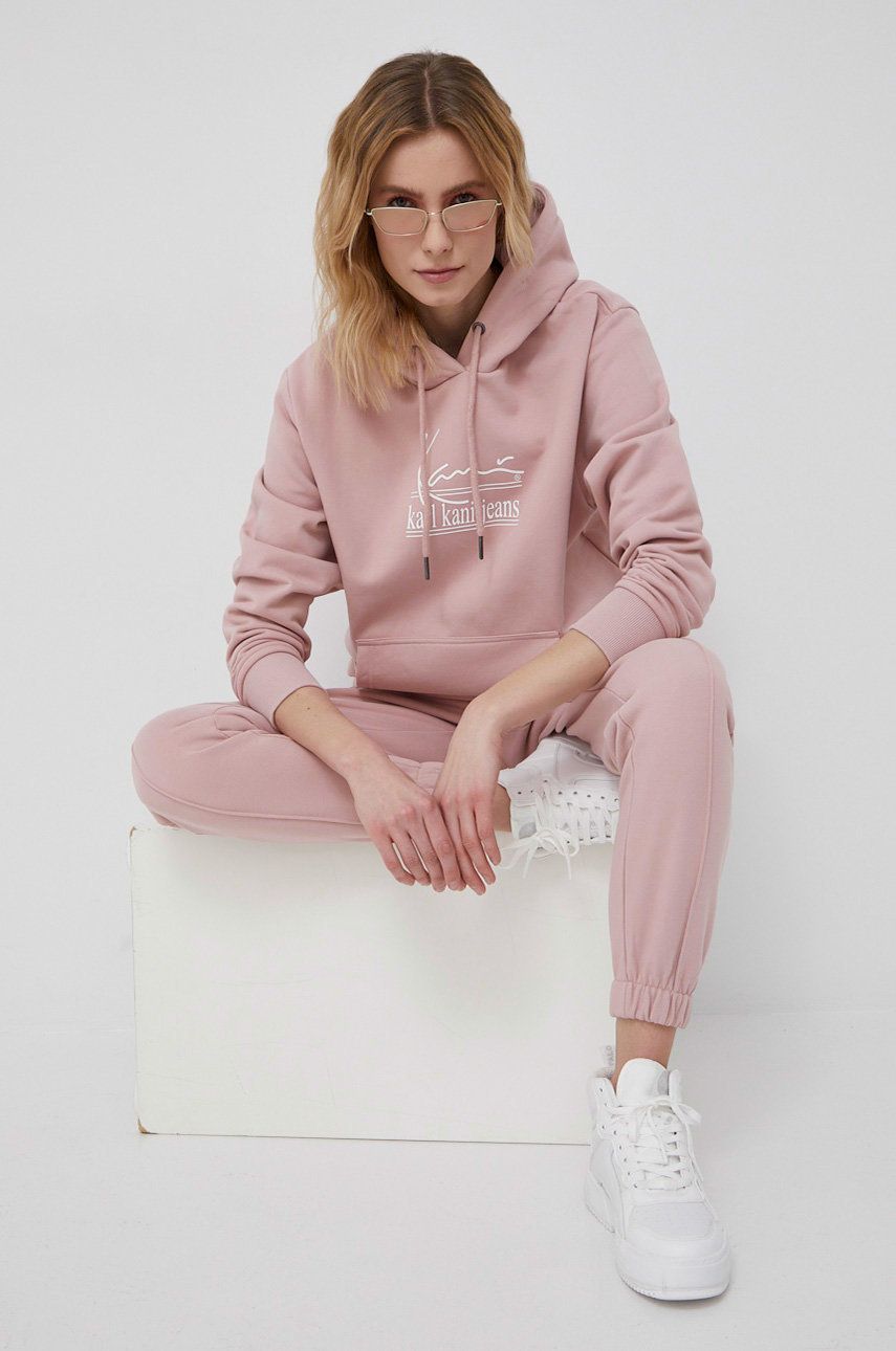 Dukserice Karl Kani Signature KKJ Hoodie Ružičasta | KW2210191, 0