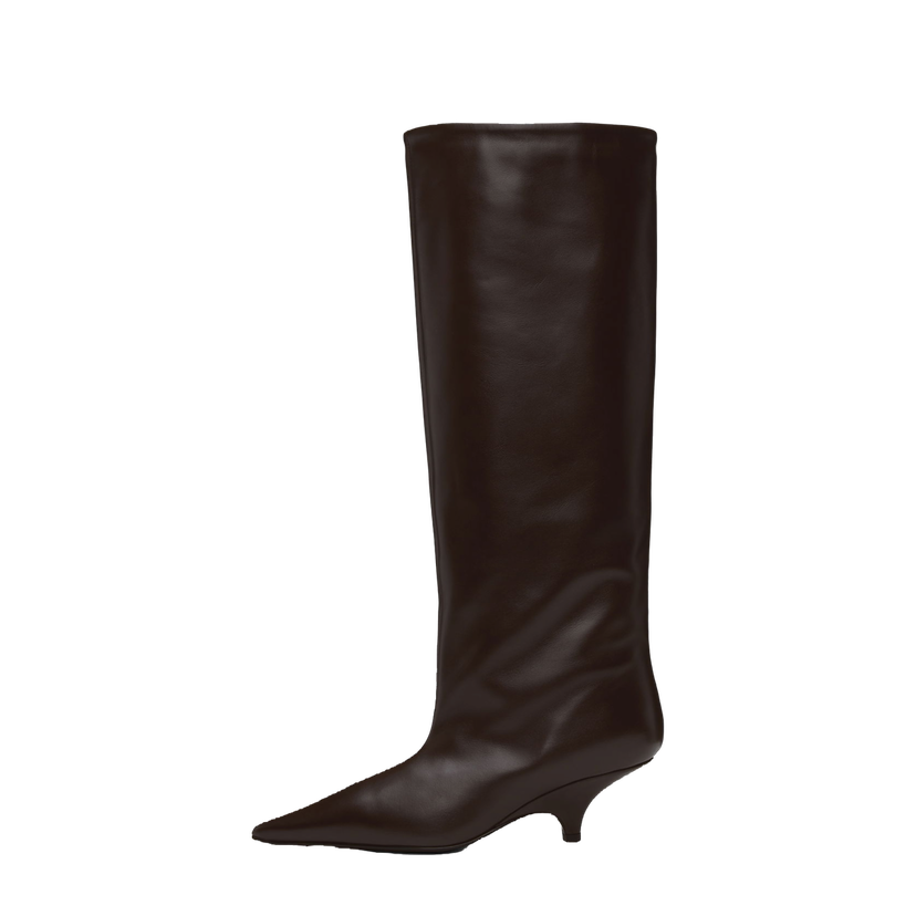 Tenisice i cipele TOTEME Wedge-Heel Knee Boots Smeđa | 244-WAS0192-LE0014
