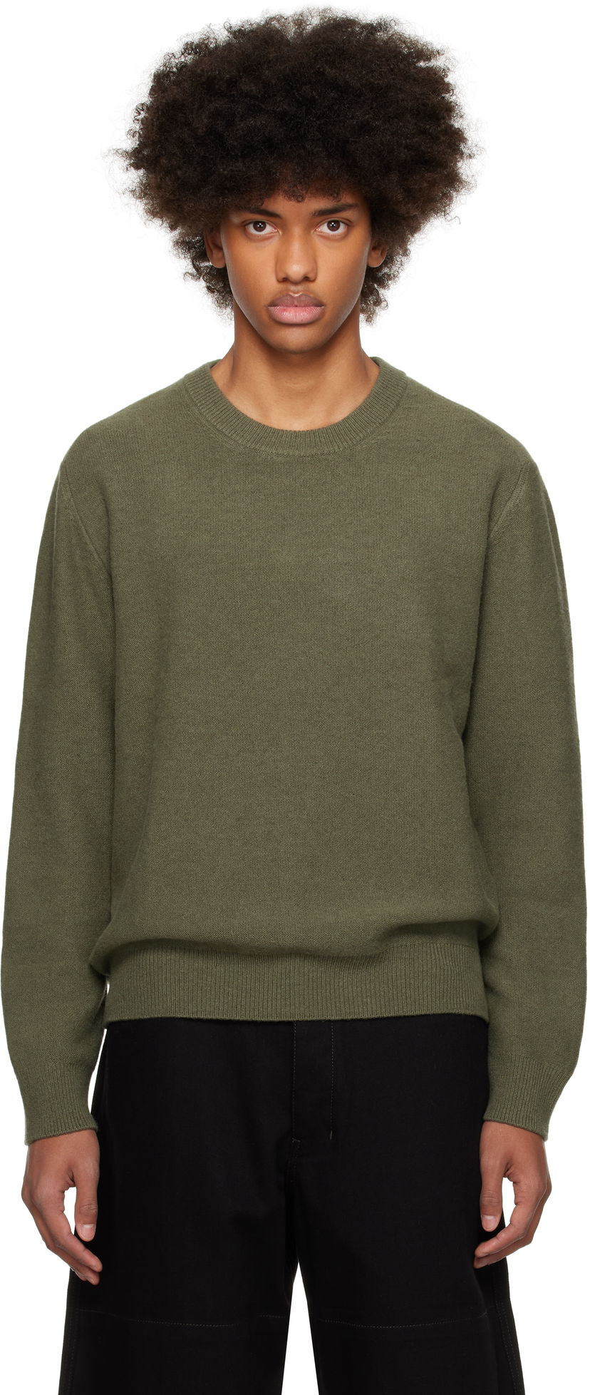 Džemper LEMAIRE Crew Neck Sweater Zelena | TO1254 LK1026