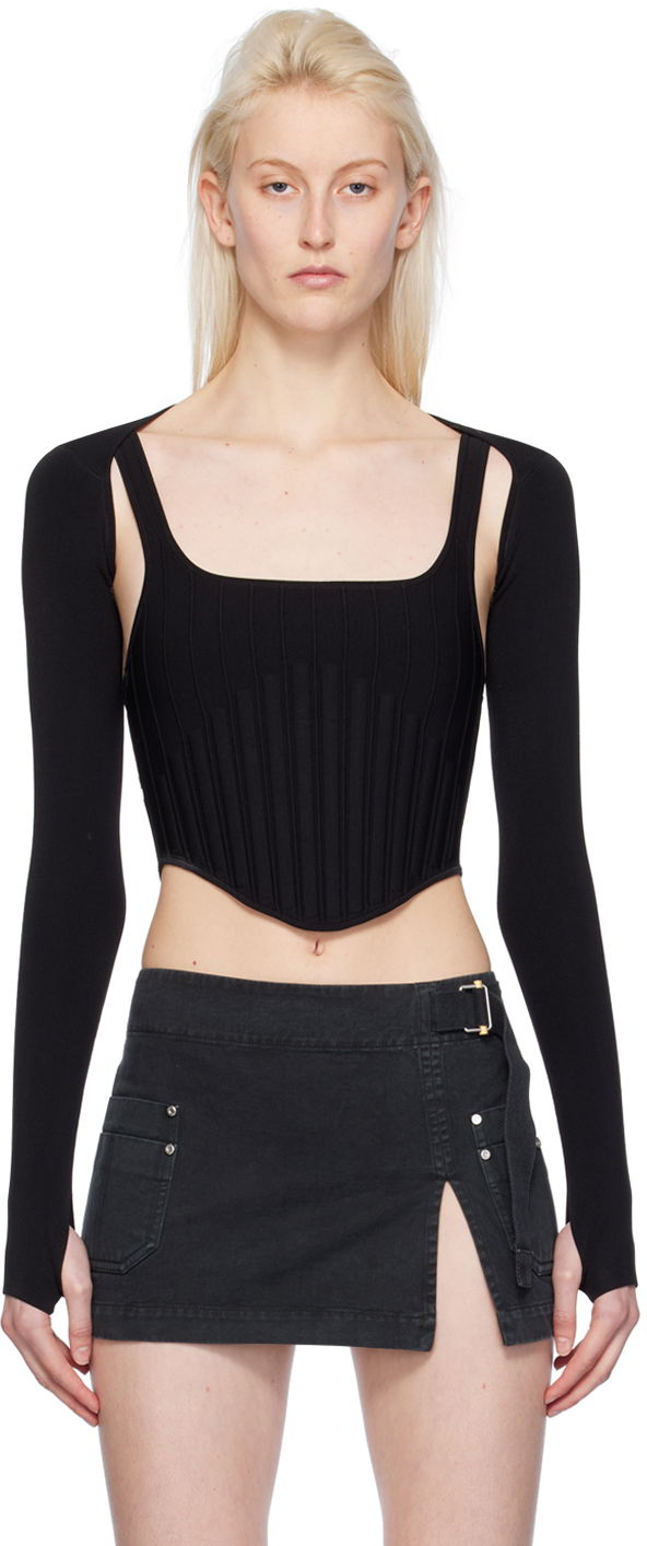 Suknja Dion Lee Ventral Compact Corset Top Crna | A7772PS24