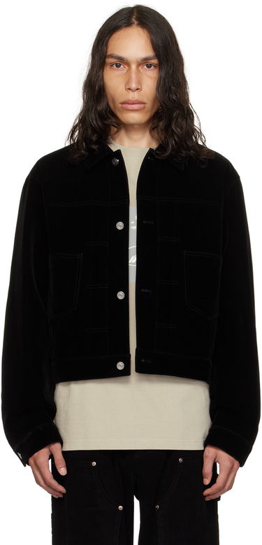 Jakna We11done We11done Velvet Crop Jacket Crna | WD-JK3-23-041-M-BK, 0