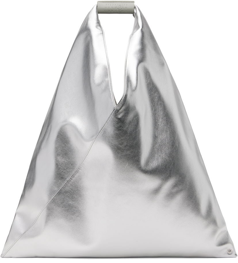 Tote bag Maison Margiela MM6 Maison Margiela Triangle Tote Metalik | S54WD0039 P8496