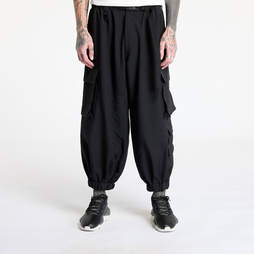 Cargo hlače Y-3 Sport Uniform Cuffed Cargo Trousers Crna | JM5494