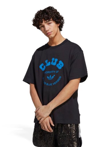 Majica kratkih rukava adidas Originals Blue Version Club Tee Crna | IA2458