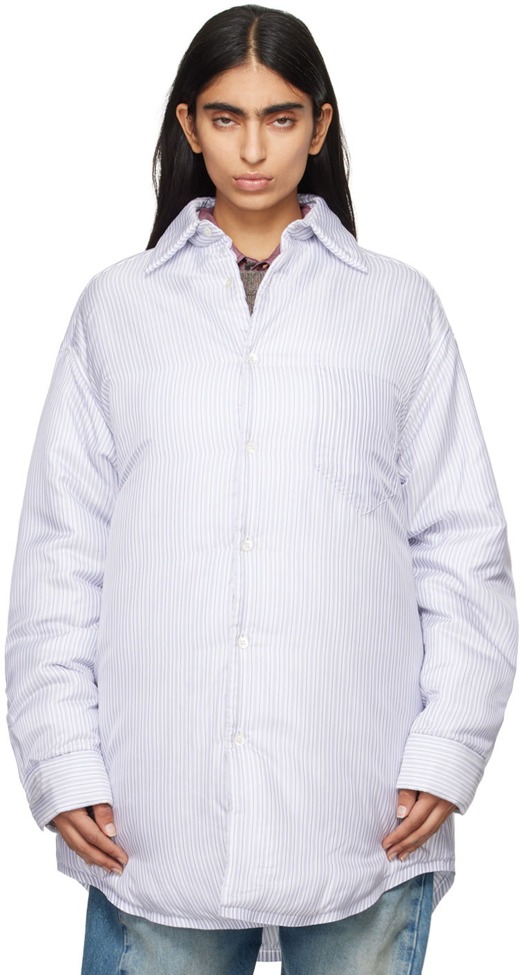 Košulja Maison Margiela Padded Stripe Shirt Plava | S50DT0040 M35204, 0