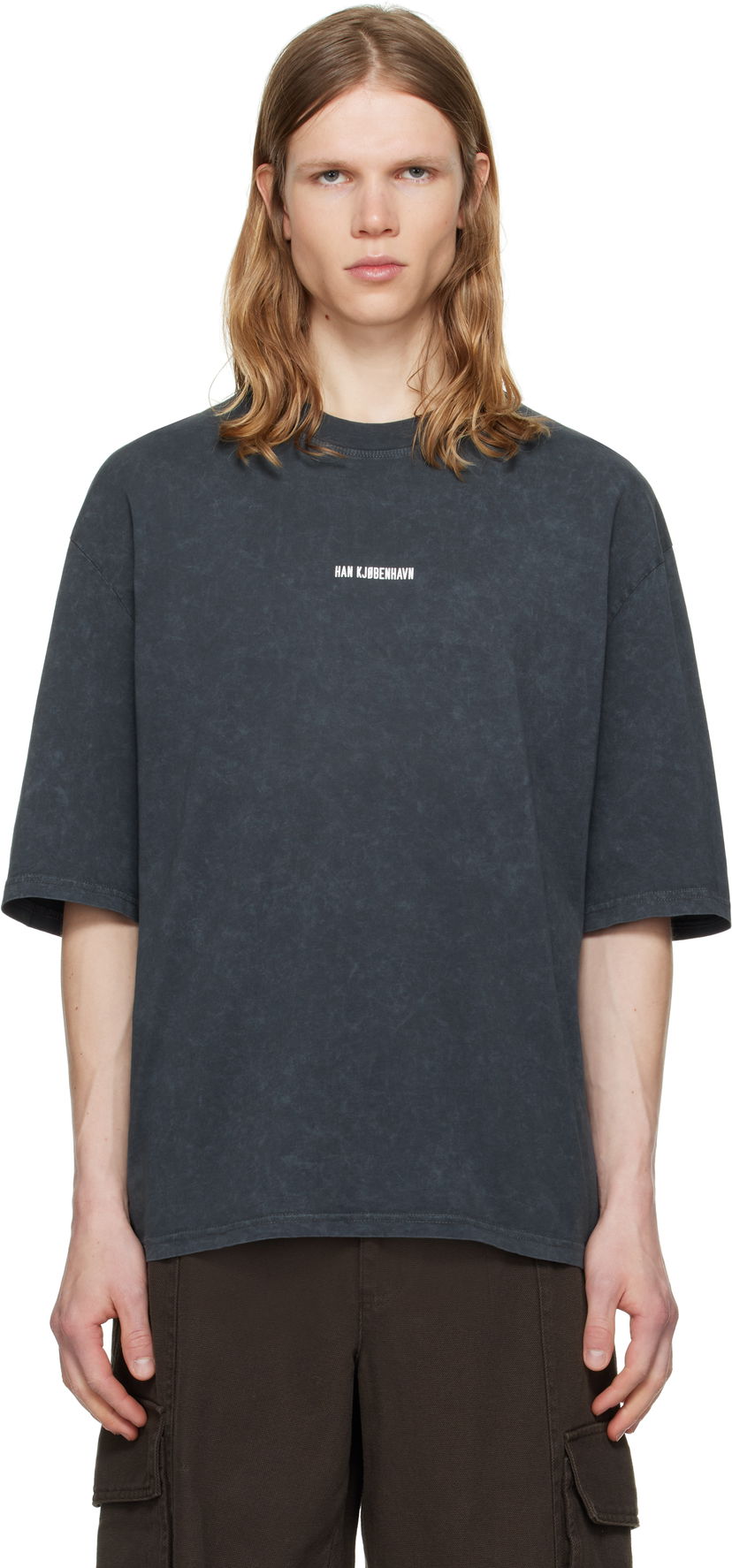 Majica kratkih rukava Han Kjøbenhavn Han Kjobenhavn Monogram Oversized T-Shirt Siva | M-134555