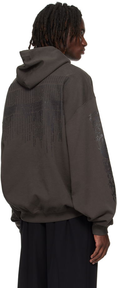 Dukserice VETEMENTS Vetements Cradle of Filth Dripping Logo Oversized Hoodie Siva | UCF76HD450C, 2