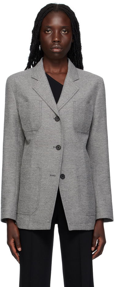 Jakna TOTEME Notched Lapel Pocket Blazer Siva | 233-3011-278, 0