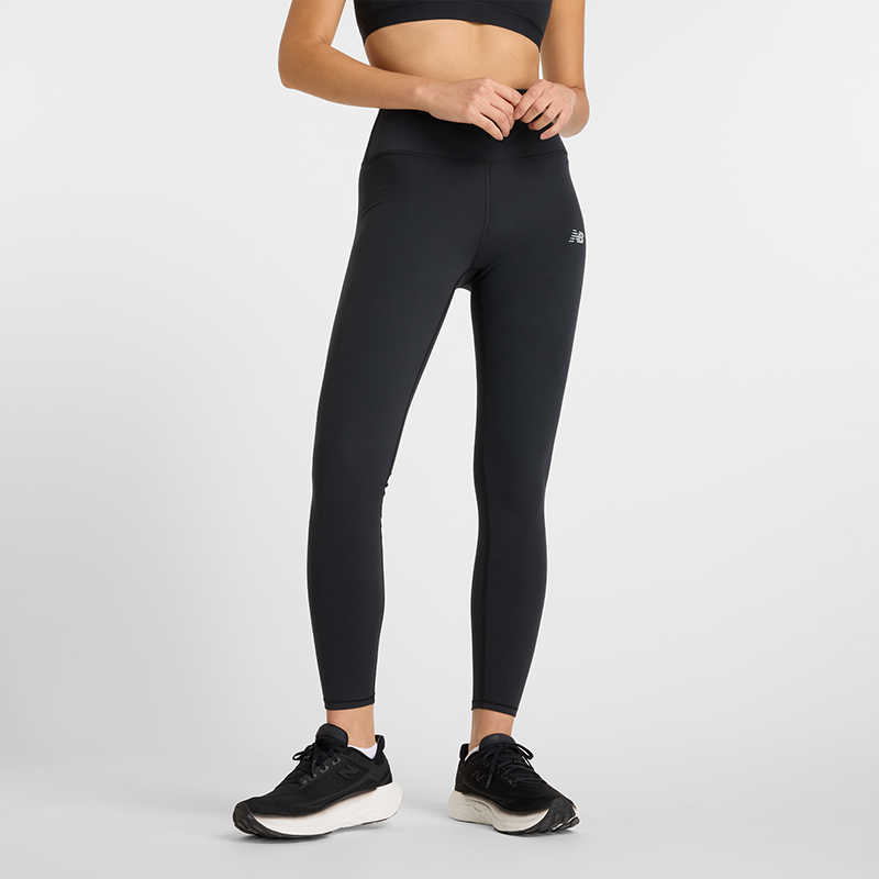 Tajice New Balance High-Waisted Running Tights Crna | NBWP51126BK
