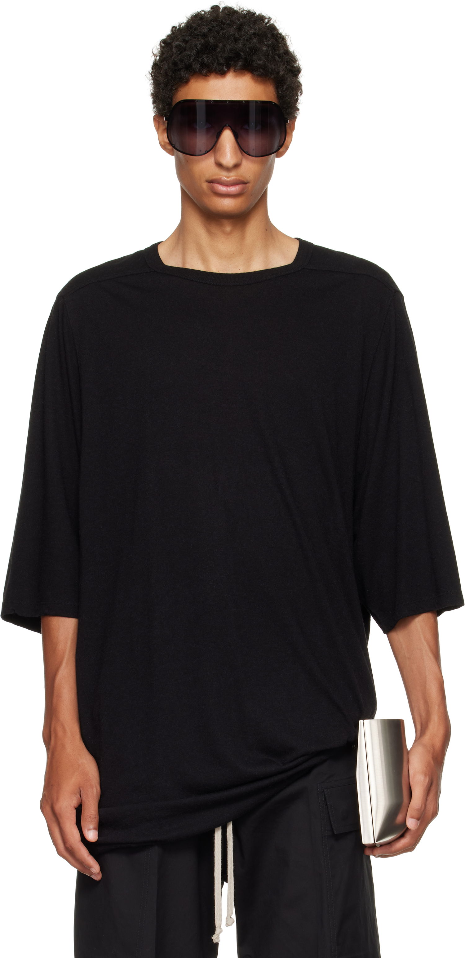 Majica kratkih rukava Rick Owens Rick Owens Concordians Jumbo T-Shirt Crna | RU02E1274 JR, 0