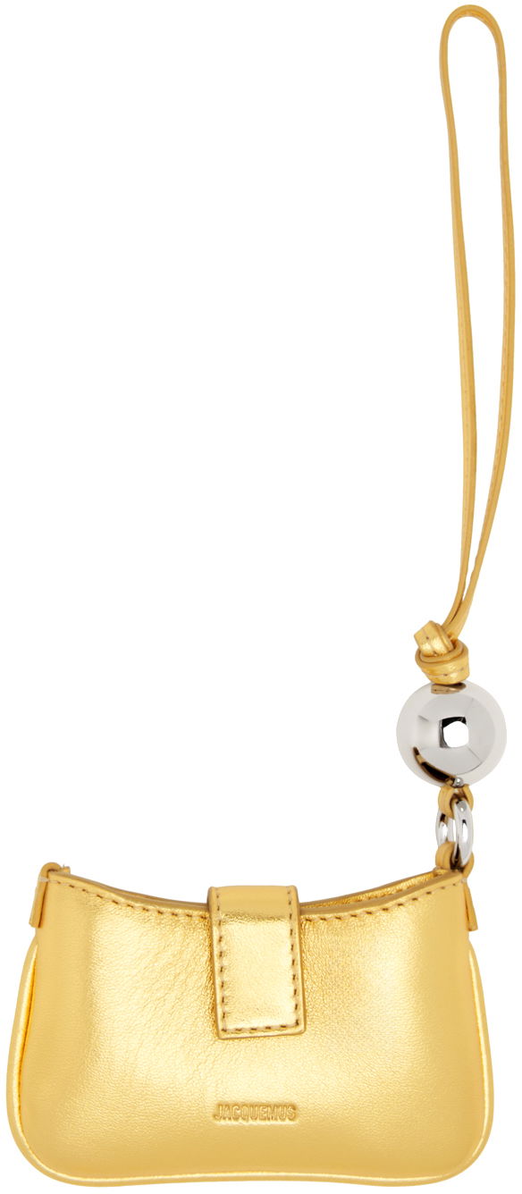 Ruksaci i torbe Jacquemus Gold Guirlande 'Le Porte Bisou' Coin Pouch "Gold" Metalik | 23H233SL116-3159, 0