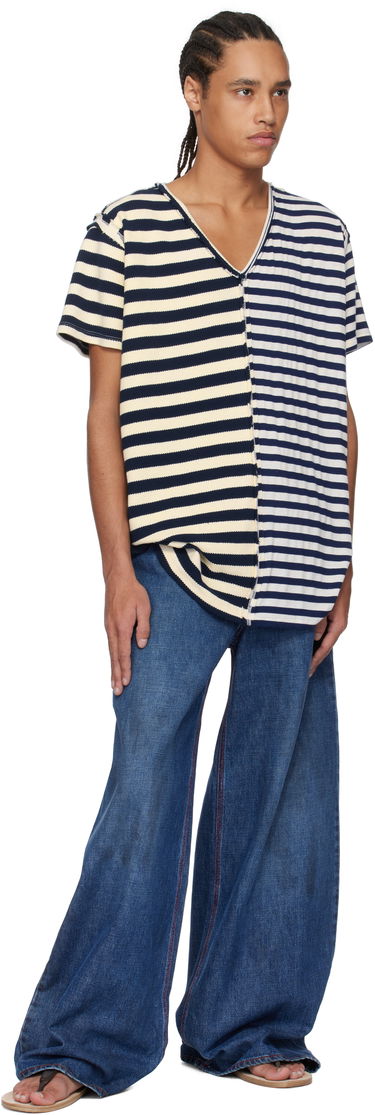 Jeans ERL ERL Baggy Indiana Distressed Jeans Plava | ERL10P013, 3