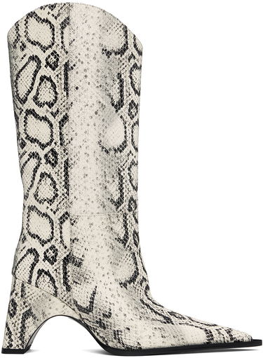 Tenisice i cipele Coperni Snake Print Bridge Cowboy Boots Bijela | COPSH16F6003, 0