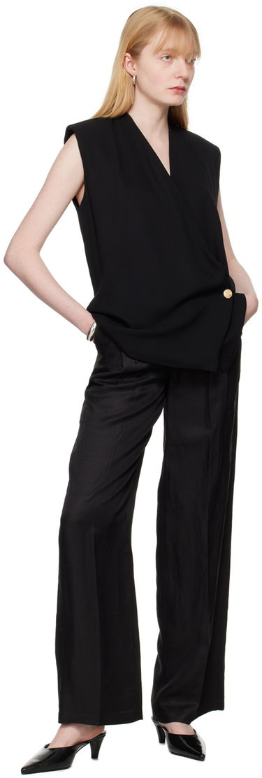 Prsluk Anine Bing Wrap Sleeveless Top Crna | A-07-4835-BLK26, 3