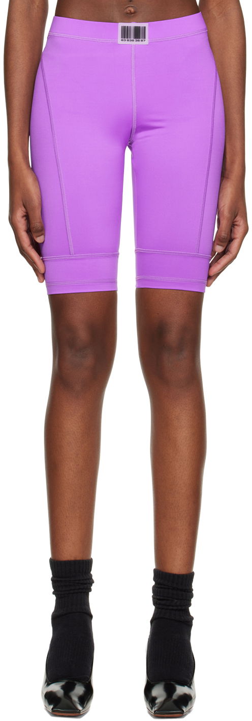 Kratke hlače VETEMENTS VTMNTS Patch Cycling Shorts Ljubičasta | VL14AT400I