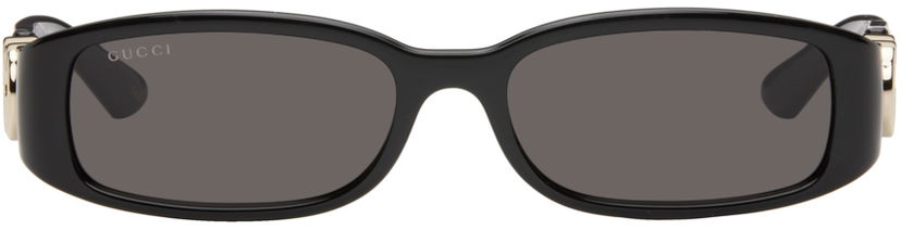 Sunčane naočale Gucci Black Rectangular Frame Sunglasses Crna | GG1661S-001