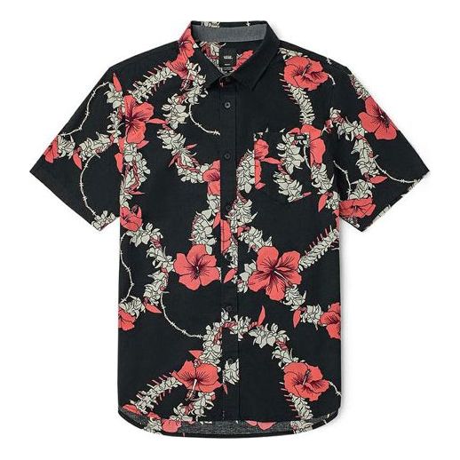 Košulja Vans Floral Short Sleeve Shirt Crna | VN0A5E6HZCS