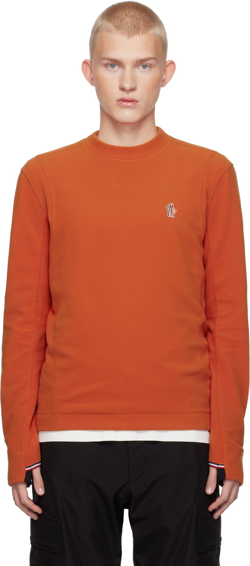 Dukserice Moncler Fleece Sweatshirt Narančasta | J20978G0001980093