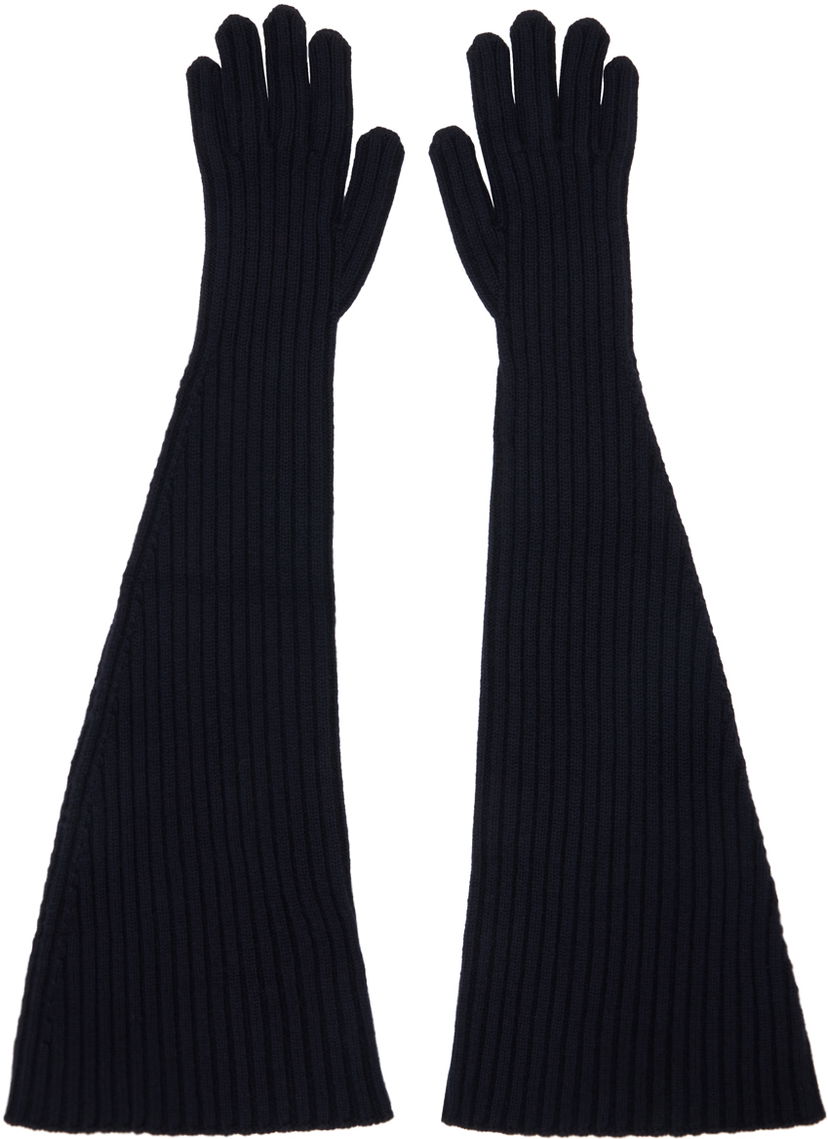 Rukavice The Row Long Gloves Tamnoplava | 8343-Y556