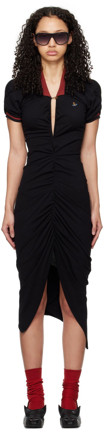 Haljina Vivienne Westwood Pulling Midi Dress Crna | 1102000Z-J0009-